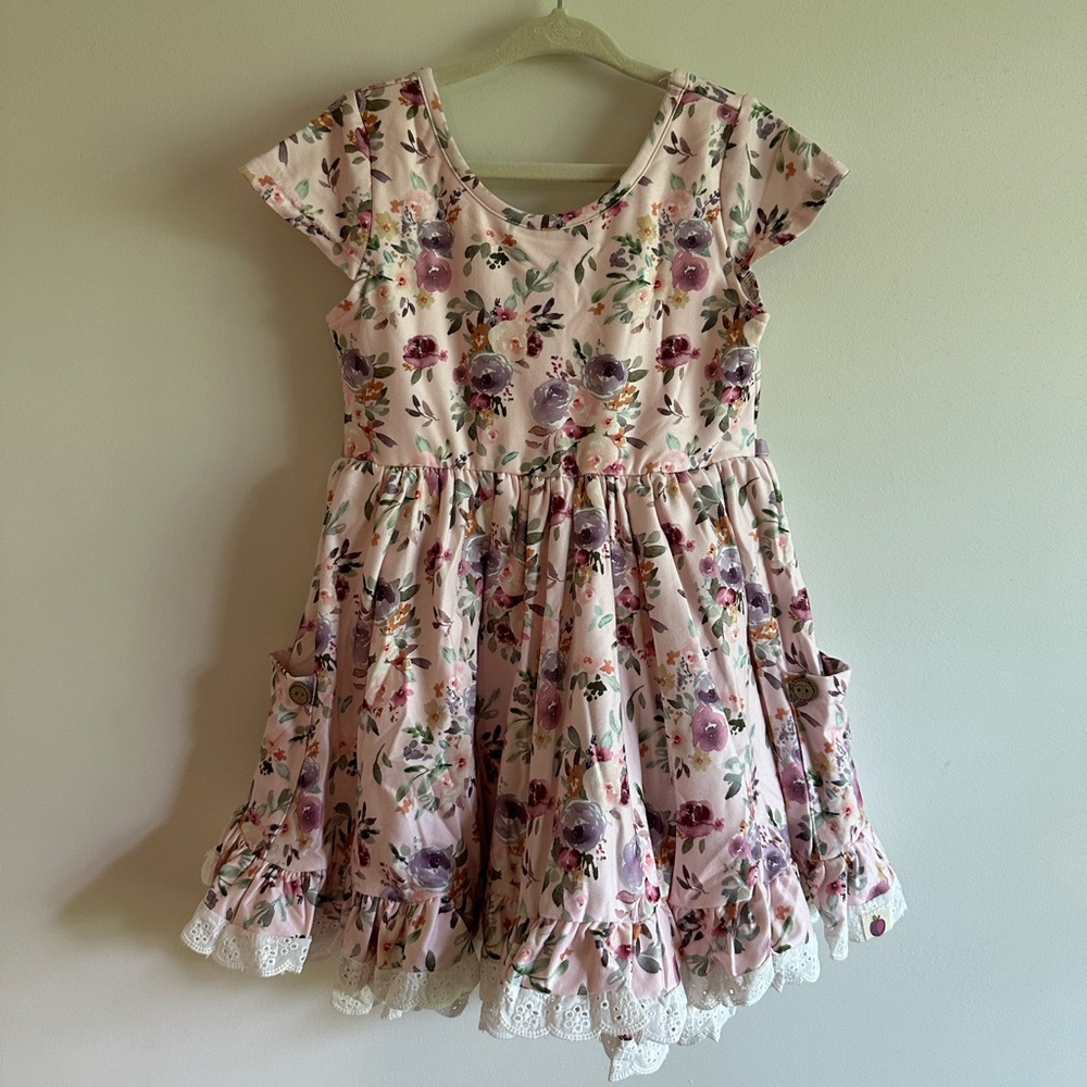 Cheeky Plum Myra Knit Dress - Violet Breeze 4T